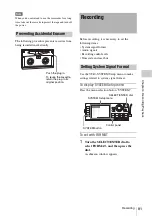 Preview for 81 page of Sony SRW-9000 Operation Manual