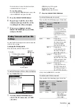 Preview for 85 page of Sony SRW-9000 Operation Manual