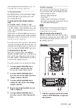 Preview for 87 page of Sony SRW-9000 Operation Manual