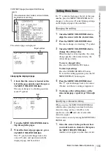 Preview for 115 page of Sony SRW-9000 Operation Manual