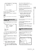 Preview for 175 page of Sony SRW-9000 Operation Manual