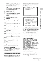 Preview for 179 page of Sony SRW-9000 Operation Manual