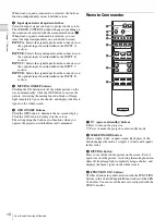 Предварительный просмотр 10 страницы Sony SRX-R105CE Operating Instructions Manual