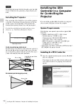 Предварительный просмотр 14 страницы Sony SRX-R105CE Operating Instructions Manual