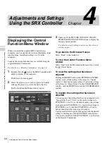 Предварительный просмотр 24 страницы Sony SRX-R105CE Operating Instructions Manual