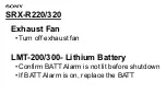 Preview for 3 page of Sony SRX-R220 Manuallines
