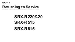 Preview for 6 page of Sony SRX-R220 Manuallines