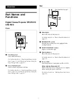 Preview for 5 page of Sony SRX-R810P Operating Instructions Manual