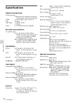 Предварительный просмотр 72 страницы Sony SRX-T420 Operating Instructions Manual