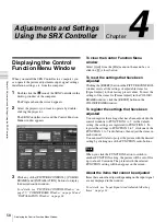 Preview for 58 page of Sony SRX-T423 Operating Instructions Manual