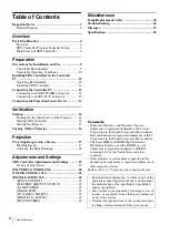 Preview for 2 page of Sony SRXT615 Operating Instructions Manual