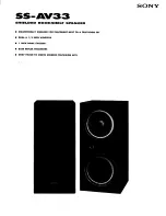 Preview for 1 page of Sony SS-AV33 Specifications