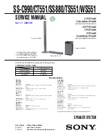 Preview for 1 page of Sony SS-C990 Service Manual