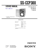 Sony SS-CCP300 Service Manual предпросмотр