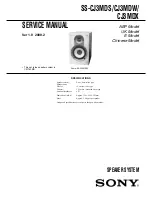 Предварительный просмотр 1 страницы Sony SS-CJ3MDS Service Manual