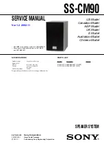 Preview for 136 page of Sony SS-CM90 Service Manual