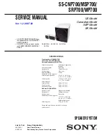 Preview for 1 page of Sony SS-CNP700 Service Manual