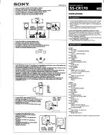 Sony SS-CR170 Instructions Manual preview