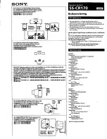 Предварительный просмотр 5 страницы Sony SS-CR170 Instructions Manual