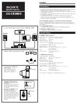 Предварительный просмотр 2 страницы Sony SS-CR3000 Owner'S Record