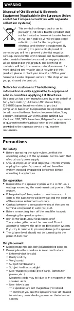 Preview for 9 page of Sony SS-CS310CR User Manual