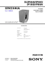 Предварительный просмотр 107 страницы Sony SS-CT270 Service Manual