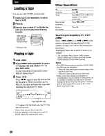 Предварительный просмотр 20 страницы Sony SS-CT560 Operating Instructions Manual