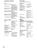 Preview for 36 page of Sony SS-CT560 Operating Instructions Manual