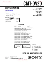Sony SS-DV2D Service Manual preview