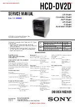 Preview for 3 page of Sony SS-DV2D Service Manual