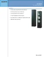 Preview for 1 page of Sony SS-F6000 Specifications