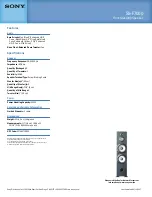 Preview for 2 page of Sony SS-F7000 Specifications