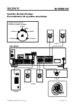 Sony SS-FCRW105 Hook-Up Instructions preview