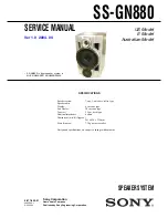 Sony SS-GN880 Service Manual preview