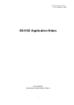 Preview for 1 page of Sony SS-HQ1 Application Notes