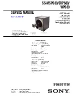 Preview for 1 page of Sony SS-MSP680 Service Manual