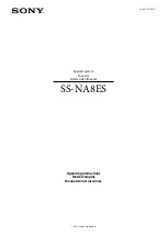 Sony SS-NA8ES Operating Instructions Manual preview