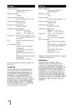 Предварительный просмотр 26 страницы Sony SS-SPG02 Operating Instructions Manual