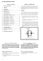 Предварительный просмотр 2 страницы Sony SS-SPSD5 Service Manual