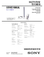 Preview for 1 page of Sony SS-TS10 Service Manual