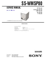 Preview for 1 page of Sony SS-WMSP80 Service Manual