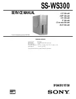 Preview for 1 page of Sony SS-WS300 Service Manual