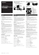 Preview for 1 page of Sony SS-X30ED User Manual