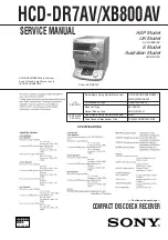 Предварительный просмотр 2 страницы Sony SS-XB800AV Service Manual