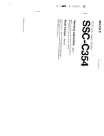 Sony SSC-C354 Operating Instructions Manual preview