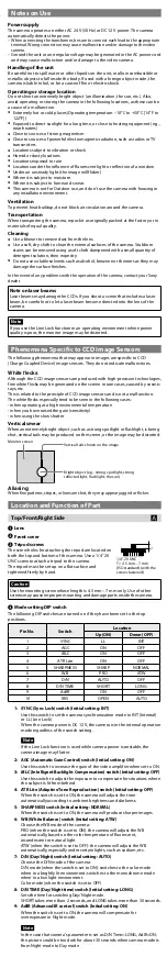 Предварительный просмотр 3 страницы Sony SSC-CB461R User Manual