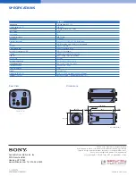 Предварительный просмотр 4 страницы Sony SSC-DC374 Specifications