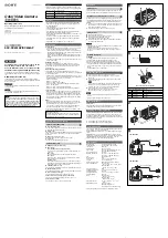 Sony SSC-DC493AP Operating Instructions preview