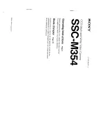 Sony SSC-M354 Operating Instructions Manual предпросмотр