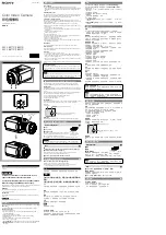 Sony SSC-YB511R Operating Instructions preview